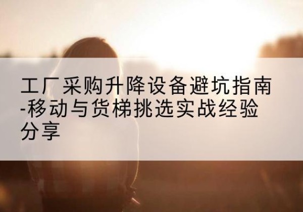 丰镇移动式升降机怎么选-工厂采购升降设备避坑指南-移动与货梯挑选实战经验分享